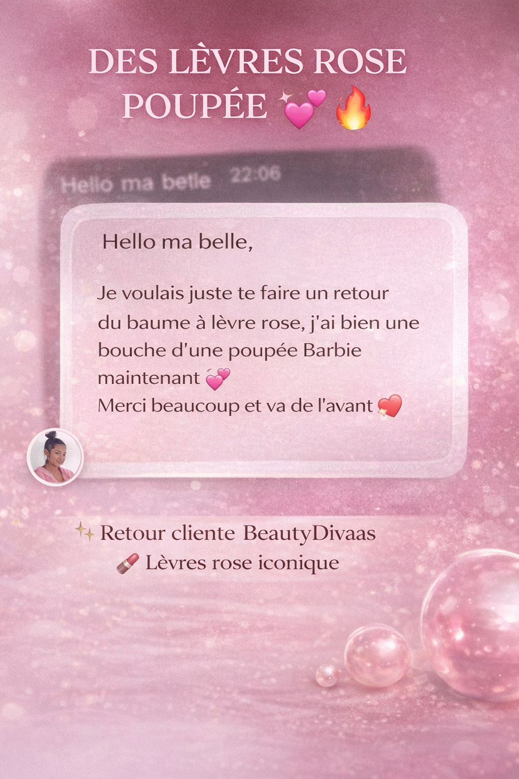 ✨ Gloss Lèvres Rose BeautyDivaas – Effet Rose Naturel & Brillance
