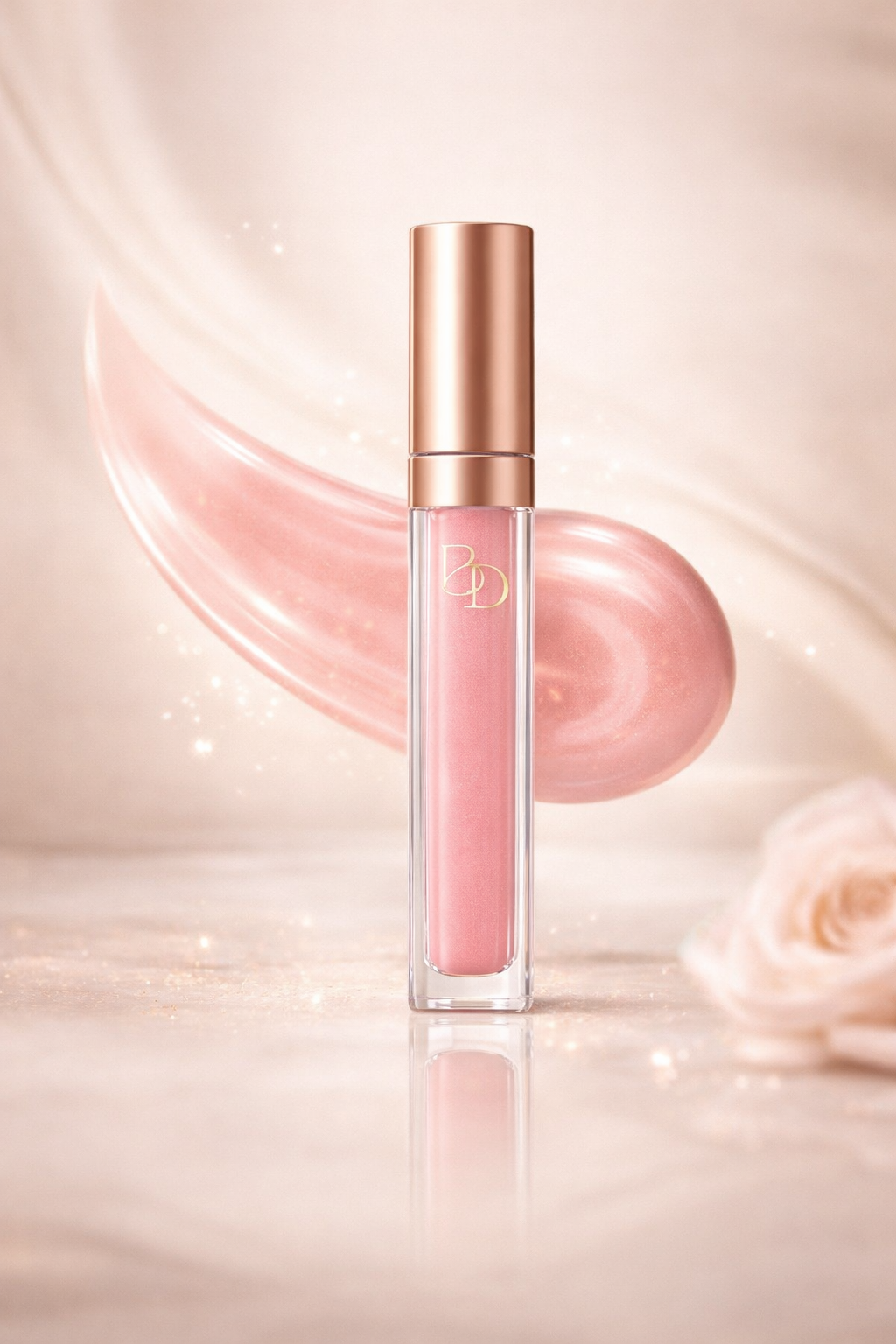 ✨ Gloss Lèvres Rose BeautyDivaas – Effet Rose Naturel & Brillance